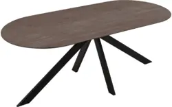 Goossens excellent eettafel uniek donker bruin eiken - 8221305-03