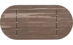 Goossens excellent eettafel uniek donker bruin eiken - 8221305-03
