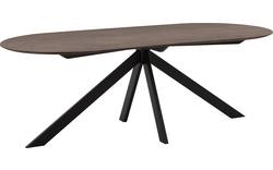 Goossens excellent eettafel uniek donker bruin eiken - 8221306-01