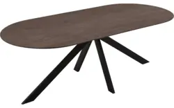 Goossens excellent eettafel uniek donker bruin eiken - 8221306-03