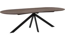 Goossens excellent eettafel uniek donker bruin eiken - 8221307-01