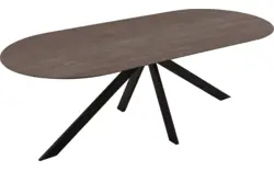 Goossens excellent eettafel uniek donker bruin eiken - 8221307-03