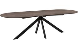 Goossens excellent eettafel uniek donker bruin eiken - 8221308-01