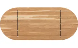 Goossens excellent eettafel uniek blank eiken - 8221321-03
