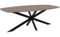 Goossens excellent eettafel uniek donker bruin eiken - 8221345-01