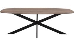 Goossens excellent eettafel uniek donker bruin eiken - 8221345-02