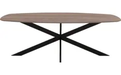 Goossens excellent eettafel uniek donker bruin eiken - 8221345-01