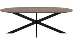 Goossens excellent eettafel uniek donker bruin eiken - 8221410-01