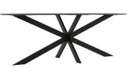Goossens excellent eettafel uniek donker bruin eiken - 8221410-01