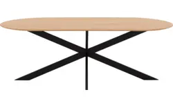 Goossens excellent eettafel uniek blank eiken - 8221440-03
