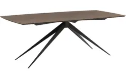 Goossens excellent eettafel uniek donker bruin eiken - 8221470-03