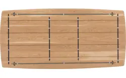 Goossens excellent eettafel uniek blank eiken - 8221499-03