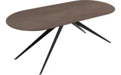 Goossens excellent eettafel uniek donker bruin eiken - 8221526-03