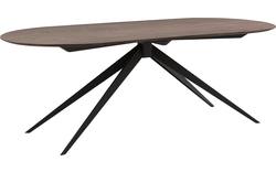 Goossens excellent eettafel uniek donker bruin eiken - 8221527-01