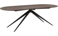 Goossens excellent eettafel uniek donker bruin eiken - 8221528-03