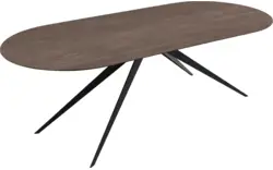 Goossens excellent eettafel uniek donker bruin eiken - 8221528-03