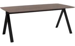 Goossens excellent eettafel uniek donker bruin eiken - 8221583-01