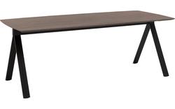 Goossens excellent eettafel uniek donker bruin eiken - 8221584-01