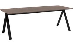 Goossens excellent eettafel uniek donker bruin eiken - 8221585-01