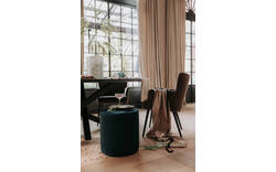 Goossens eetkamerstoel rob bruin stof - 8160699-01