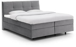 Goossens basic boxspring compleet gusta grijs stof - 8221901-01-A