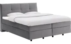 Goossens basic boxspring compleet gusta grijs stof - 8221906-01
