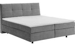 Goossens basic boxspring compleet gusta grijs stof - 8221906-01