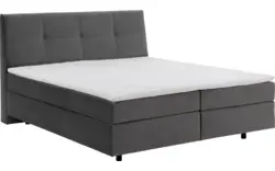 Goossens basic boxspring compleet gusta grijs stof - 8221907-01