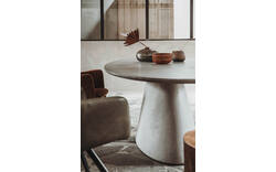 Goossens eettafel stone grijs beton - 8222013s-02
