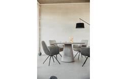 Goossens eettafel stone grijs beton - 8222077s-02