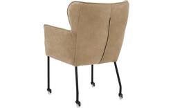 Goossens excellent eetkamerstoel leogang bruin leer - 8222213-02