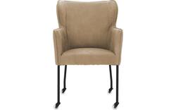 Goossens excellent eetkamerstoel leogang bruin leer - 8222213-01