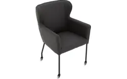 Goossens excellent eetkamerstoel leogang grijs leer - 8222215-01