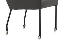 Goossens excellent eetkamerstoel leogang grijs leer - 8222215-01