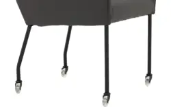 Goossens excellent eetkamerstoel leogang grijs leer - 8222215-01