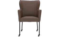 Goossens excellent eetkamerstoel leogang bruin leer - 8222216-01