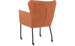Goossens excellent eetkamerstoel leogang bruin leer - 8222219-02