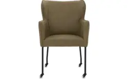 Goossens excellent eetkamerstoel leogang groen leer - 8222220-01