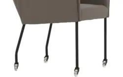 Goossens excellent eetkamerstoel leogang grijs leer - 8222221-01