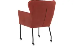 Goossens excellent eetkamerstoel leogang rood leer - 8222222-01