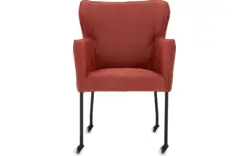 Goossens excellent eetkamerstoel leogang rood leer - 8222222-01