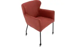 Goossens excellent eetkamerstoel leogang rood leer - 8222222-01