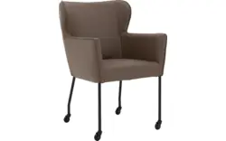 Goossens excellent eetkamerstoel leogang bruin leer - 8222224-01