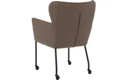 Goossens excellent eetkamerstoel leogang bruin leer - 8222224-01