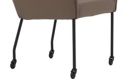 Goossens excellent eetkamerstoel leogang bruin leer - 8222224-01