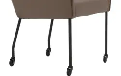 Goossens excellent eetkamerstoel leogang bruin leer - 8222224-01