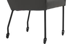 Goossens excellent eetkamerstoel leogang grijs leer - 8222228-01