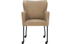 Goossens excellent eetkamerstoel leogang bruin leer - 8222229-01