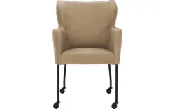 Goossens excellent eetkamerstoel leogang bruin leer - 8222229-01