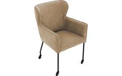 Goossens excellent eetkamerstoel leogang bruin leer - 8222229-01